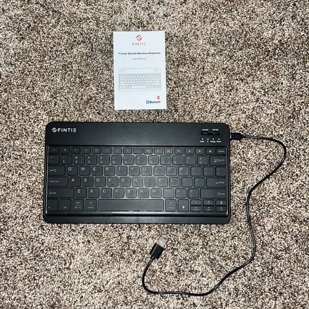 Fintie Bluetooth 7 Color Backlit Wireless Keyboard